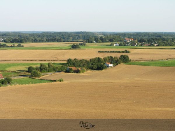 Vue sur les champs de bataille