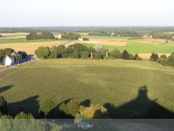 Ombre de la butte du lion sur les champs de bataille